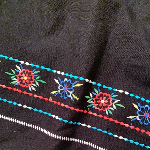 Y2K Vintage 90s “Mexican Riviera” Linen Maxi Dress - Picture 5 of 5